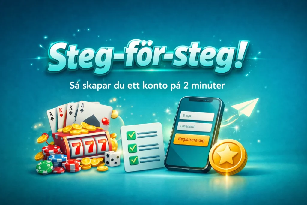 Skapa ett konto på 2 minuter